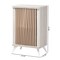 Baxton Studio Simona Mid-Century Modern Transitional Light Grey and Brown Wood 2-Door Storage Cabinet 243-13504-ZORO - alternate 6